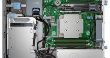 Pohľad dovnútra a rozloženie prvkov Dell PowerEdge T160 Smart Selection