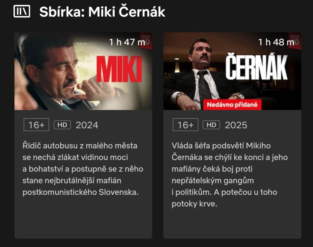 miki cernak filmy netflix
